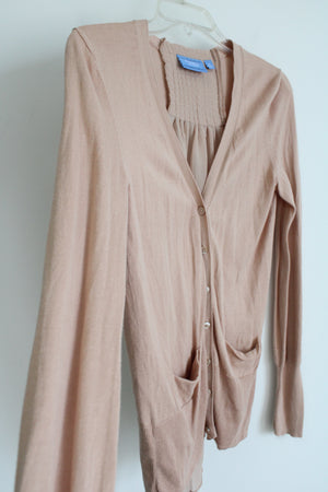 Simply Vera Wang Pink Cardigan | S