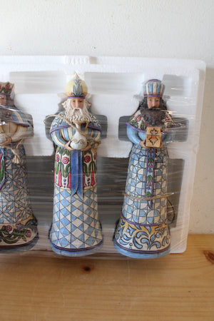 Jim Shore "Bearing Gifts" Three Wise Men Figurine Set