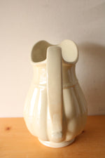 Vintage Romance Luster White Pitcher