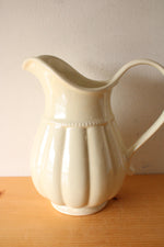 Vintage Romance Luster White Pitcher