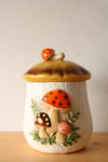 Sears & Roebuck Merry Mushroom Small Ceramic Cannister Jar