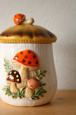 Sears & Roebuck Merry Mushroom Small Ceramic Cannister Jar