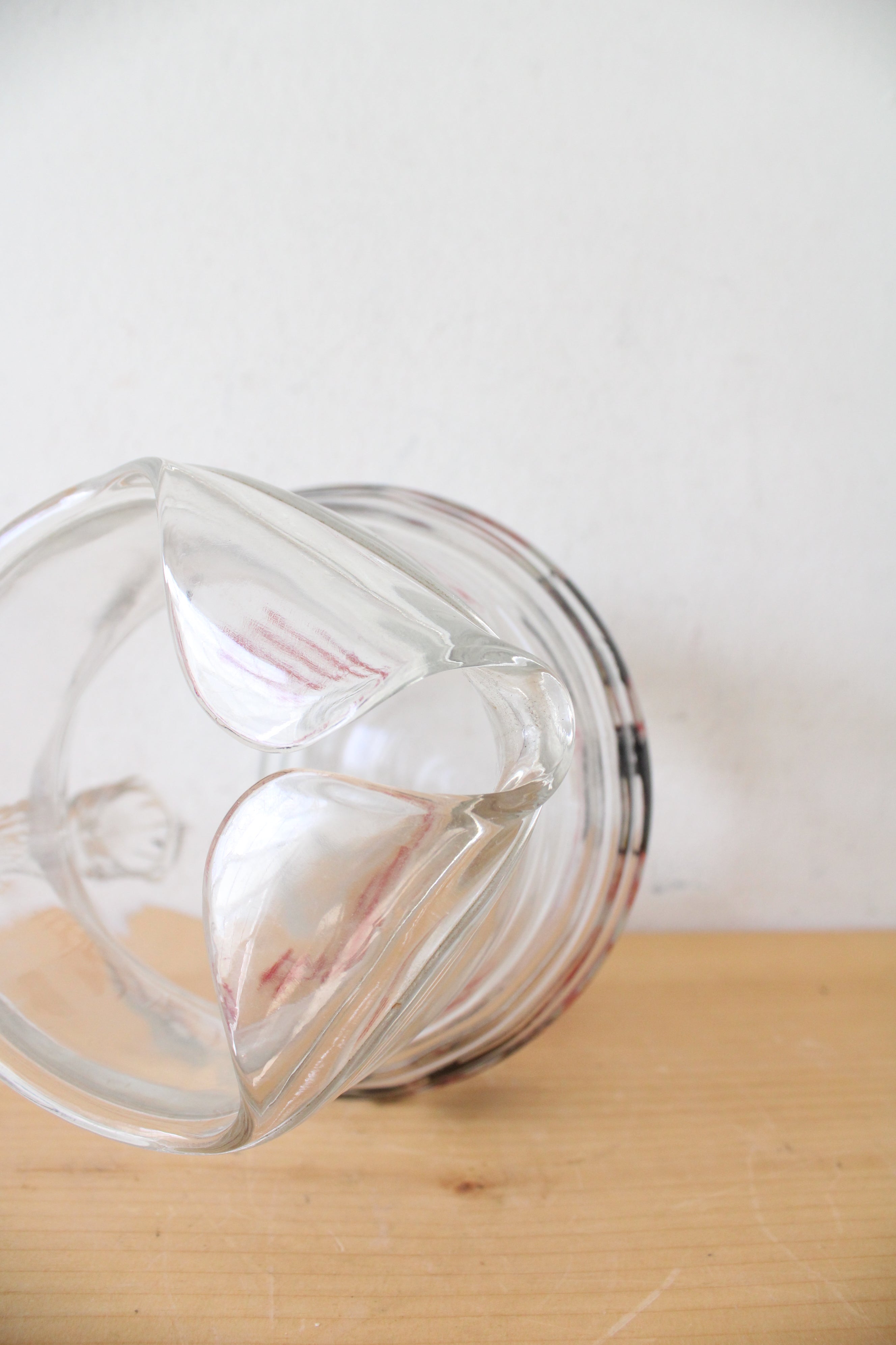 Vintage Red Fence & Scotty Dog Glass Pitcher