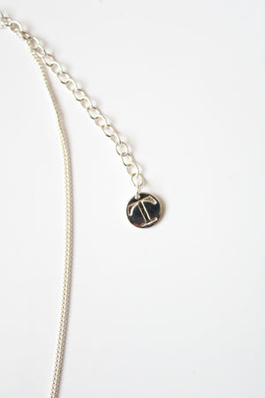 Talbots Sterling Silver Crystal Cluster Pendant Necklace