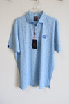 NEW Donald Ross Sport Blue Vincent Embroidered EGC Polo | L