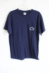 Jerzees Heavyweight Blend Navy Penn State Nittany Lions Shirt | L
