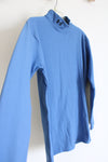 Under Armour Blue Cold Gear Long Sleeved Mock Neck Shirt | XL