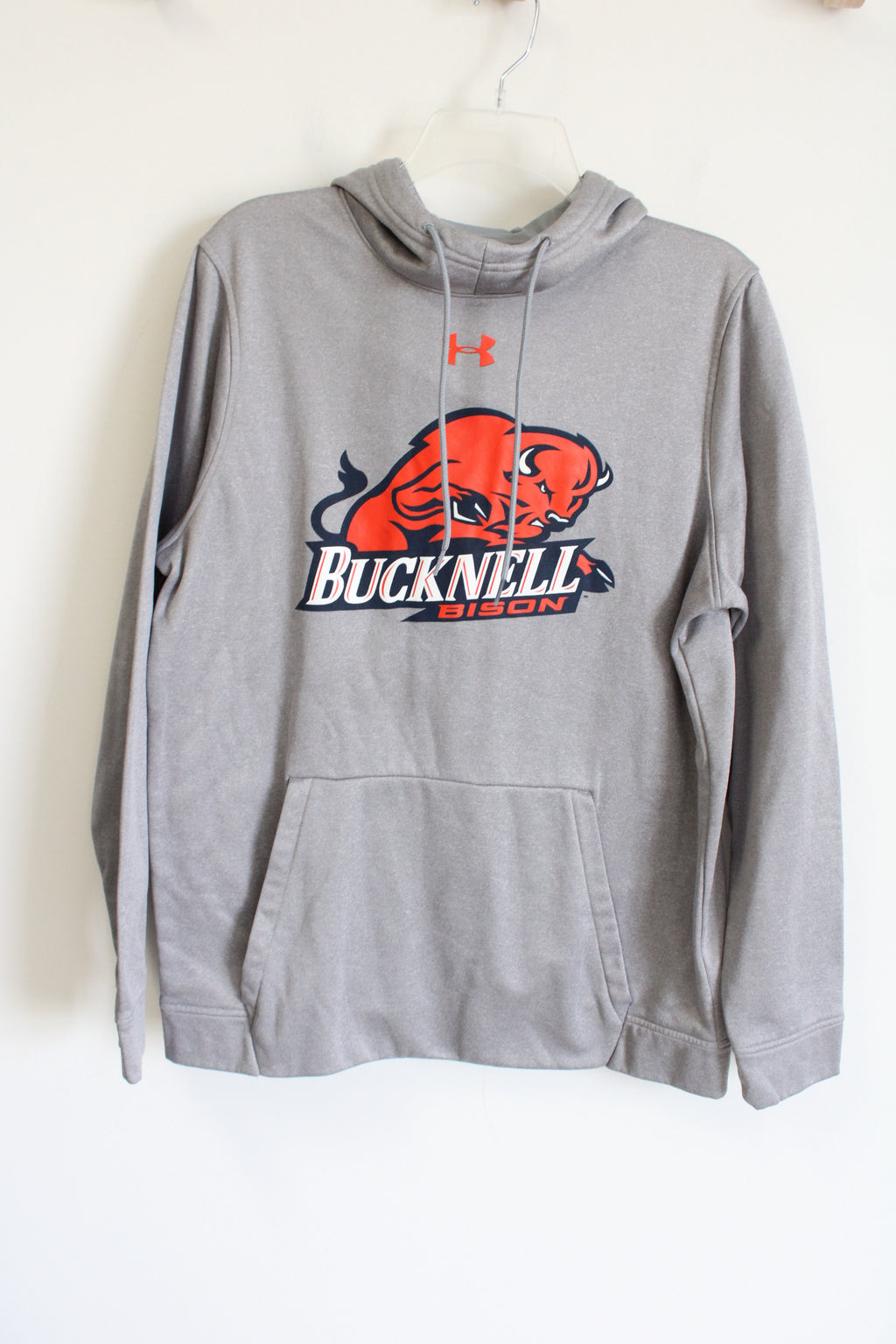 Under Armour Gray Bucknell Bison Cold Gear Hoodie | M