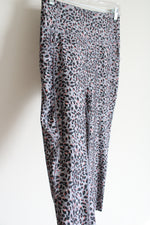 Marika Purple Gray Pink Leopard Print 7.8 Legging | S