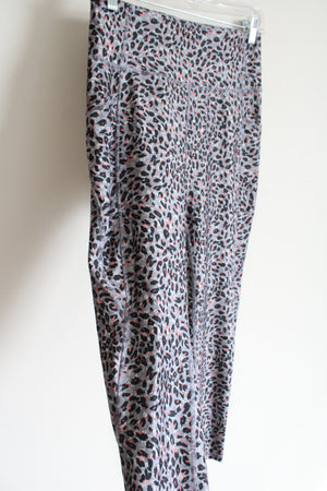 Marika Purple Gray Pink Leopard Print 7.8 Legging | S
