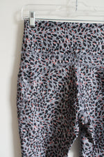 Marika Purple Gray Pink Leopard Print 7.8 Legging | S