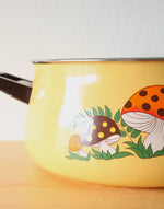 Sears & Roebuck Vintage Merry Mushroom Enamel Large Stew Pot