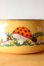 Sears & Roebuck Vintage Merry Mushroom Enamel Large Stew Pot