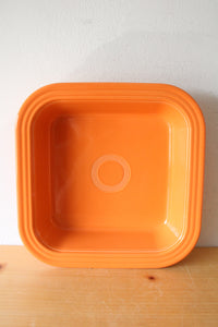 Fiesta Ware Orange Ceramic Square Dish | 9X9