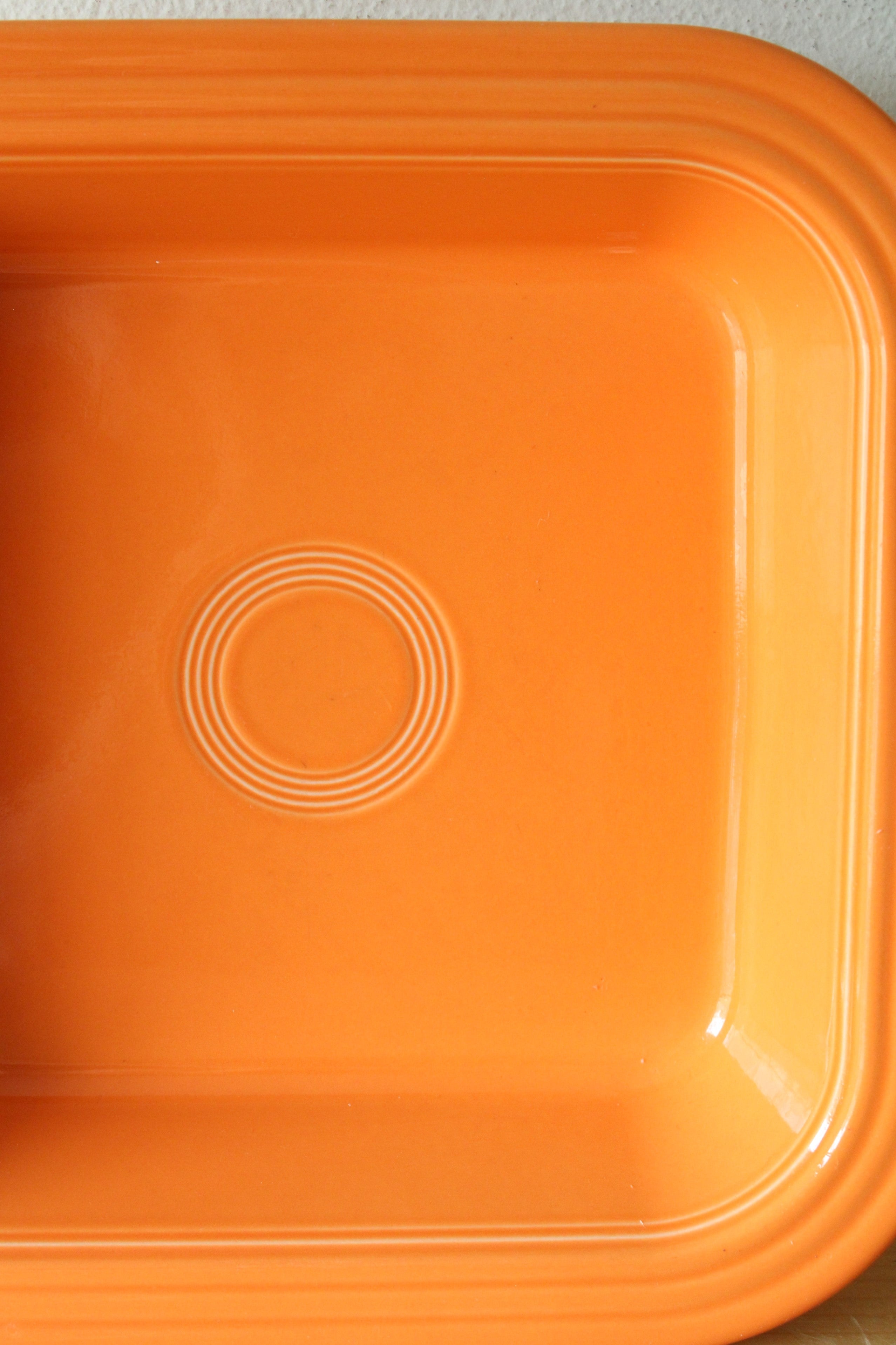 Fiesta Ware Orange Ceramic Square Dish | 9X9