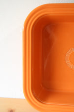 Fiesta Ware Orange Ceramic Square Dish | 9X9