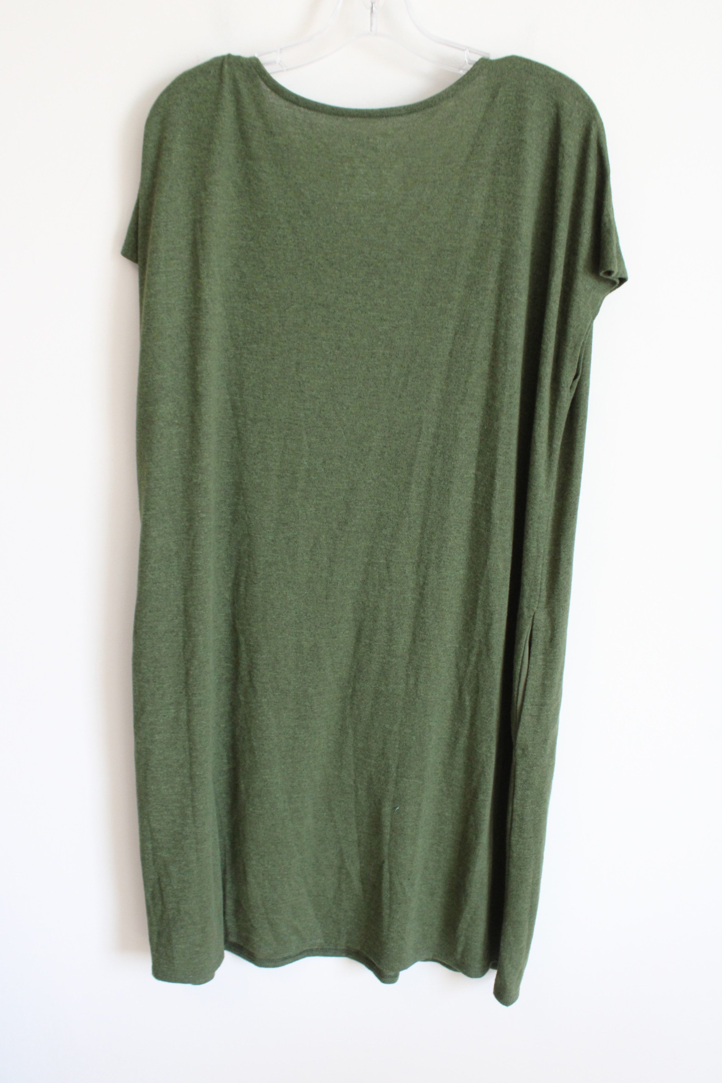 Time And Tru Solid Green Knit Dress | XL