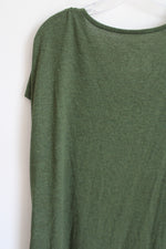 Time And Tru Solid Green Knit Dress | XL