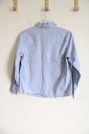 Liz Claiborne Blue Button Down Shirt | 12 Petite