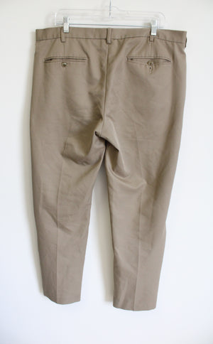 Van Heusen Tan Traveler Trouser Pant | 38x32