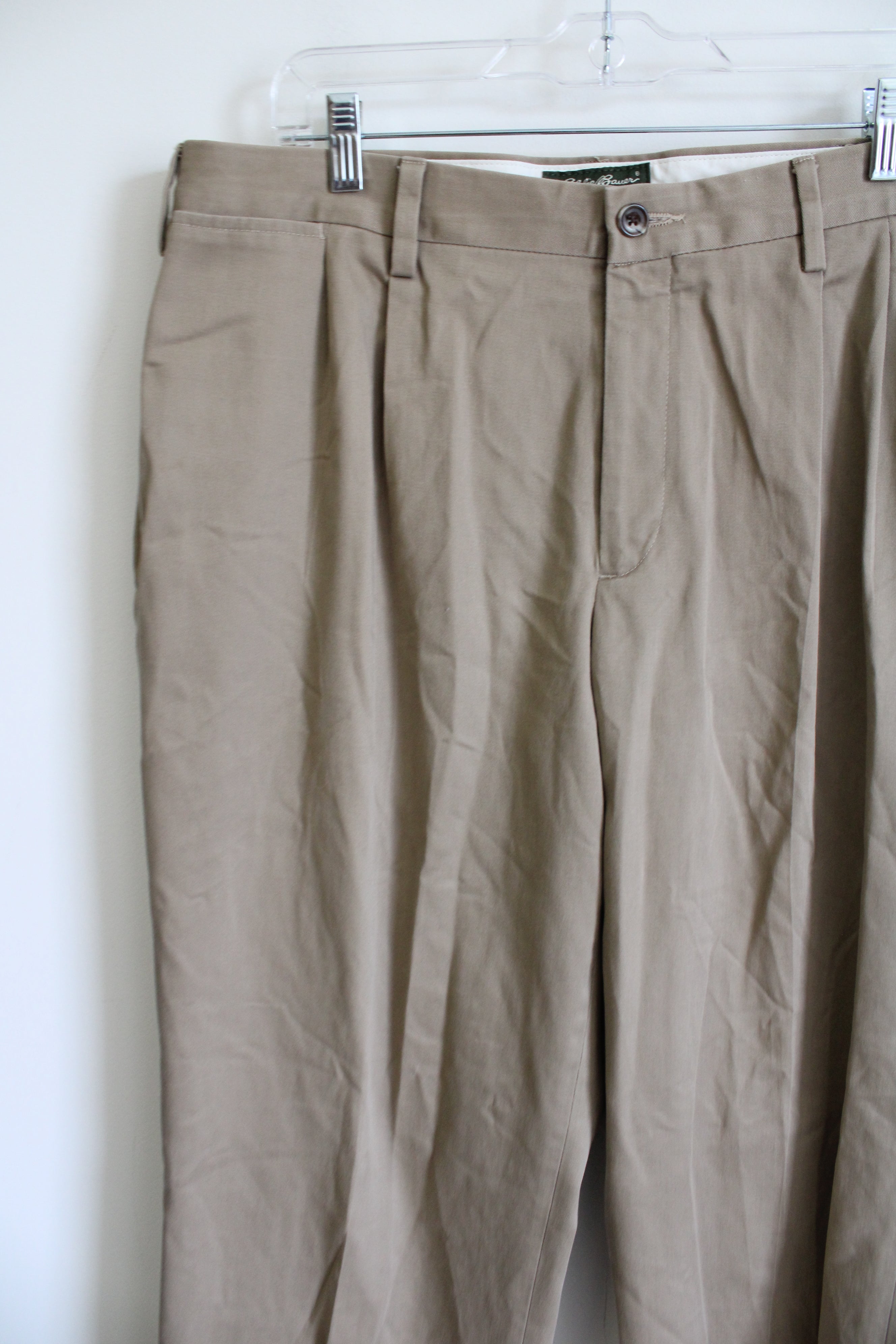 Eddie Bauer Classic Fit Brown Trouser Pants | 36x34