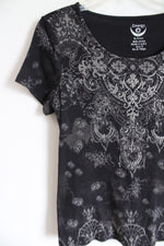 Chico's Zengery Black Studded Tee | 0 (SM)