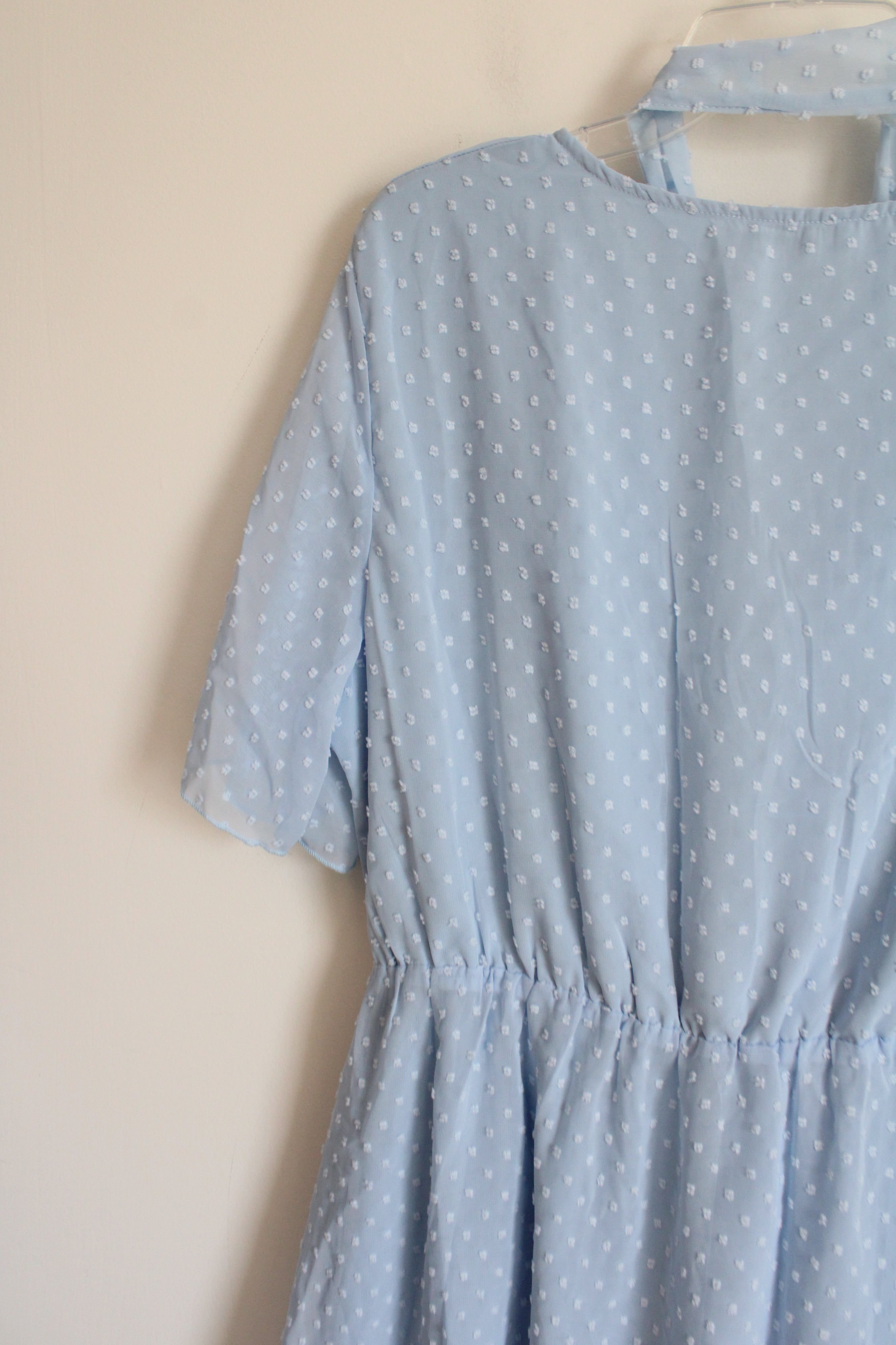 NEW Ecowish Textured Light Blue Dress | XXL