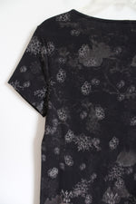 Chico's Zengery Black Studded Tee | 0 (SM)