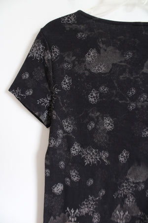 Chico's Zengery Black Studded Tee | 0 (SM)