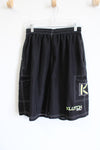 Klutch Brand Black Microfiber Athletic Shorts | L