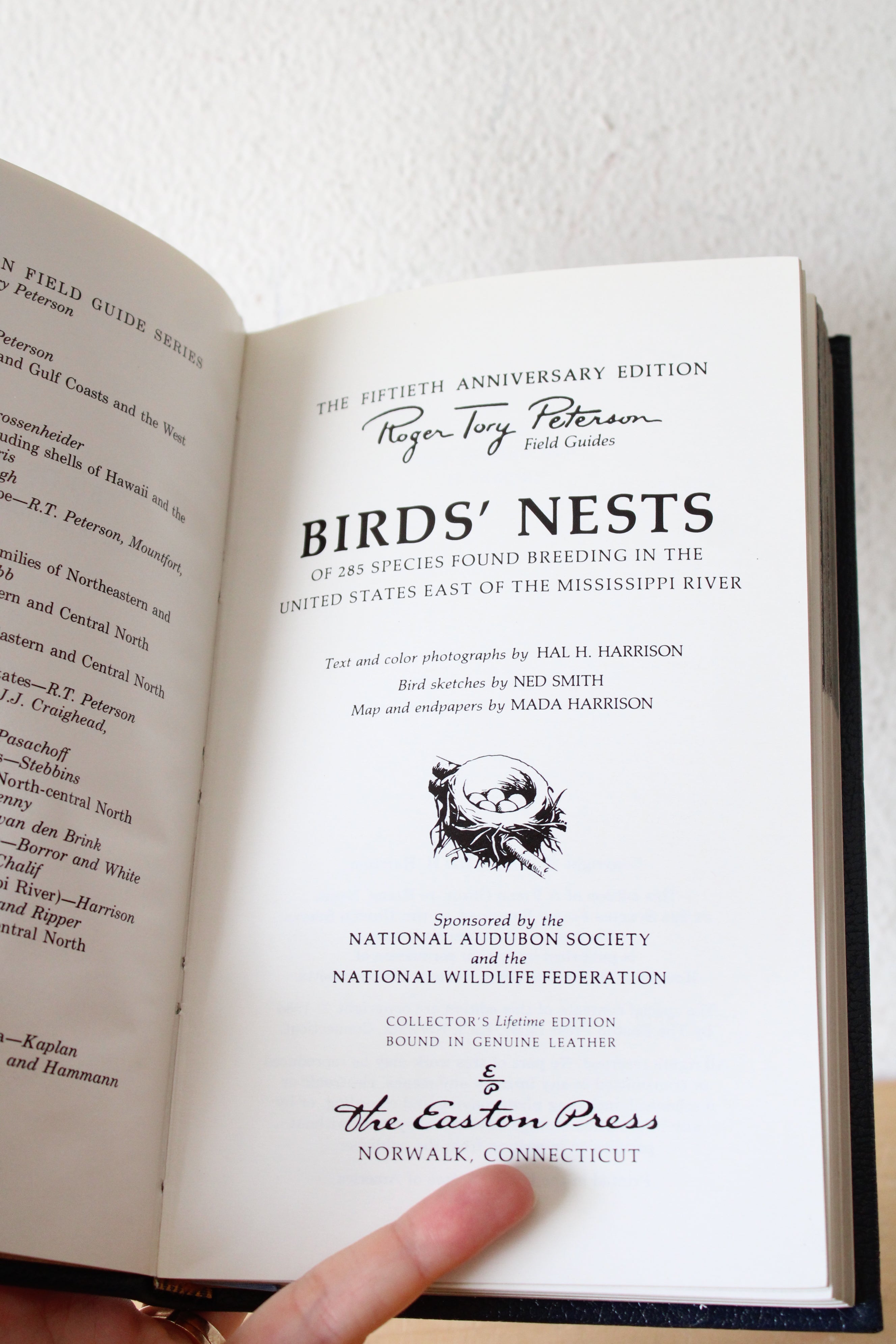 Roger Tory Peterson Field Guide Eastern Birds' Nests Easton Press