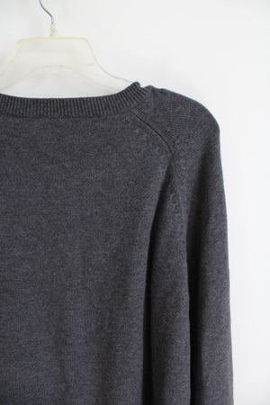 NEW J.Crew Mercantile Dark Gray Bow Wide Sleeve Sweater | 3X