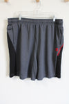 AND1 Gray & Black Red Logo Shorts | 2XL