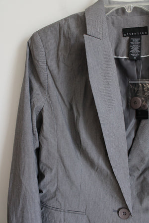 NEW Attention Gray Pinstripe Blazer | 12