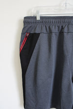 AND1 Gray & Black Red Logo Shorts | 2XL