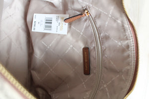 NEW MICHAEL Michael Kors Aria Beige Monogram Purse