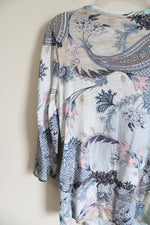 Chico's Paisley Pastel Cotton Shirt | 0 (SM(