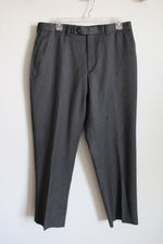 Apt. 9 Gray Pinstriped Dress Pants | 34X30