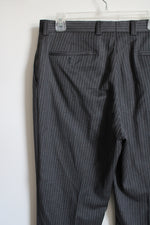 Apt. 9 Gray Pinstriped Dress Pants | 34X30