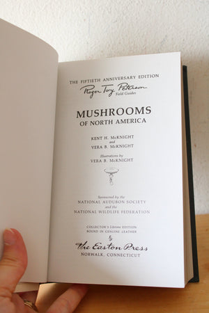 Roger Tory Peterson Field Guide Mushrooms Easton Press