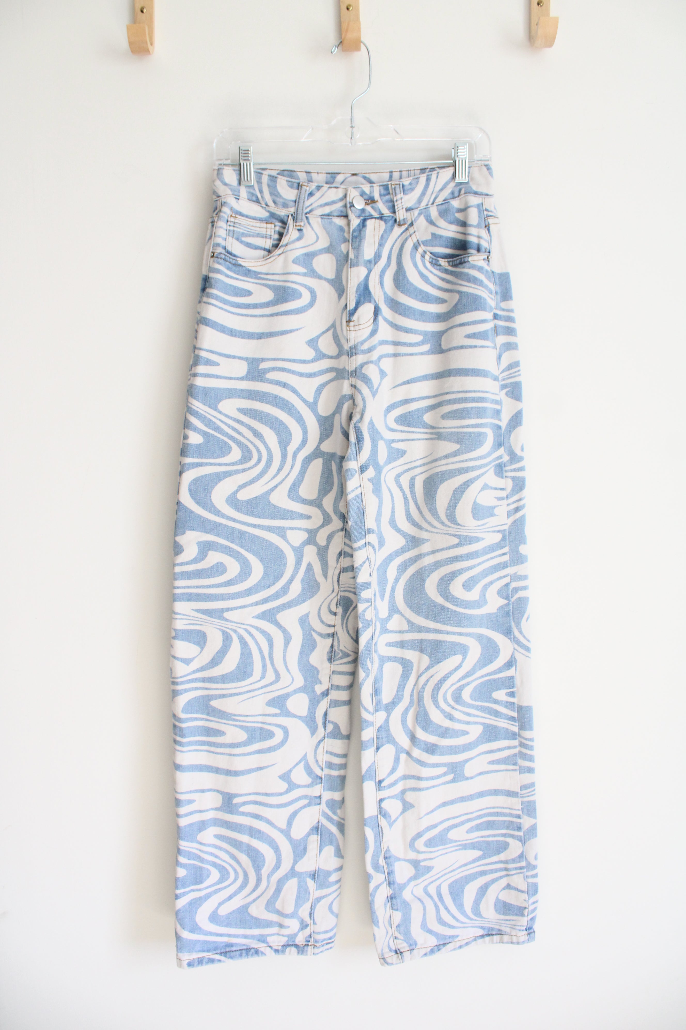 Shein Swirl Patterned Jeans | S