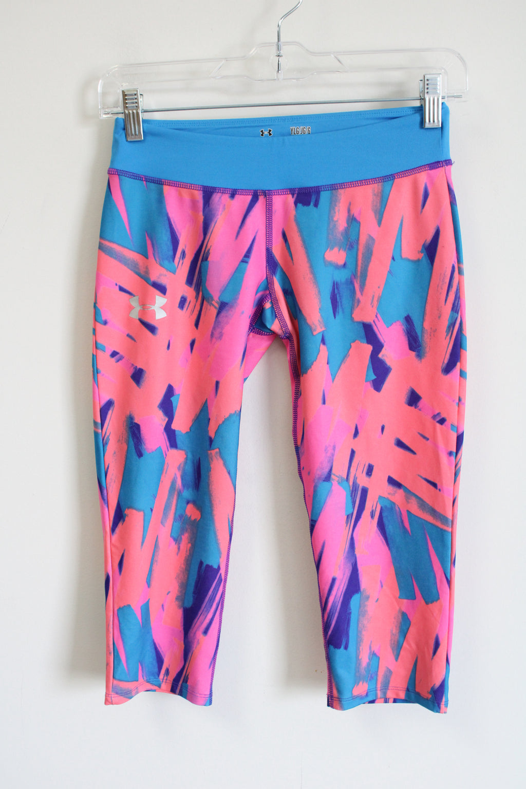Under Armour Multi-Colored Patterned Fitted Capri Leggings | Youth L (14/16)