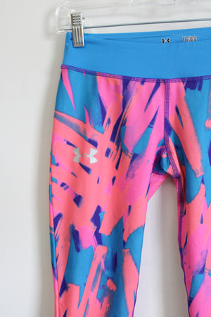 Under Armour Multi-Colored Patterned Fitted Capri Leggings | Youth L (14/16)