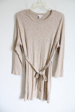 Time And Tru Tan Knit Belted Dress | XXL (20)