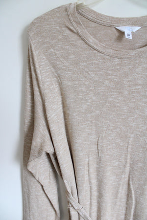 Time And Tru Tan Knit Belted Dress | XXL (20)