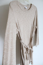 Time And Tru Tan Knit Belted Dress | XXL (20)