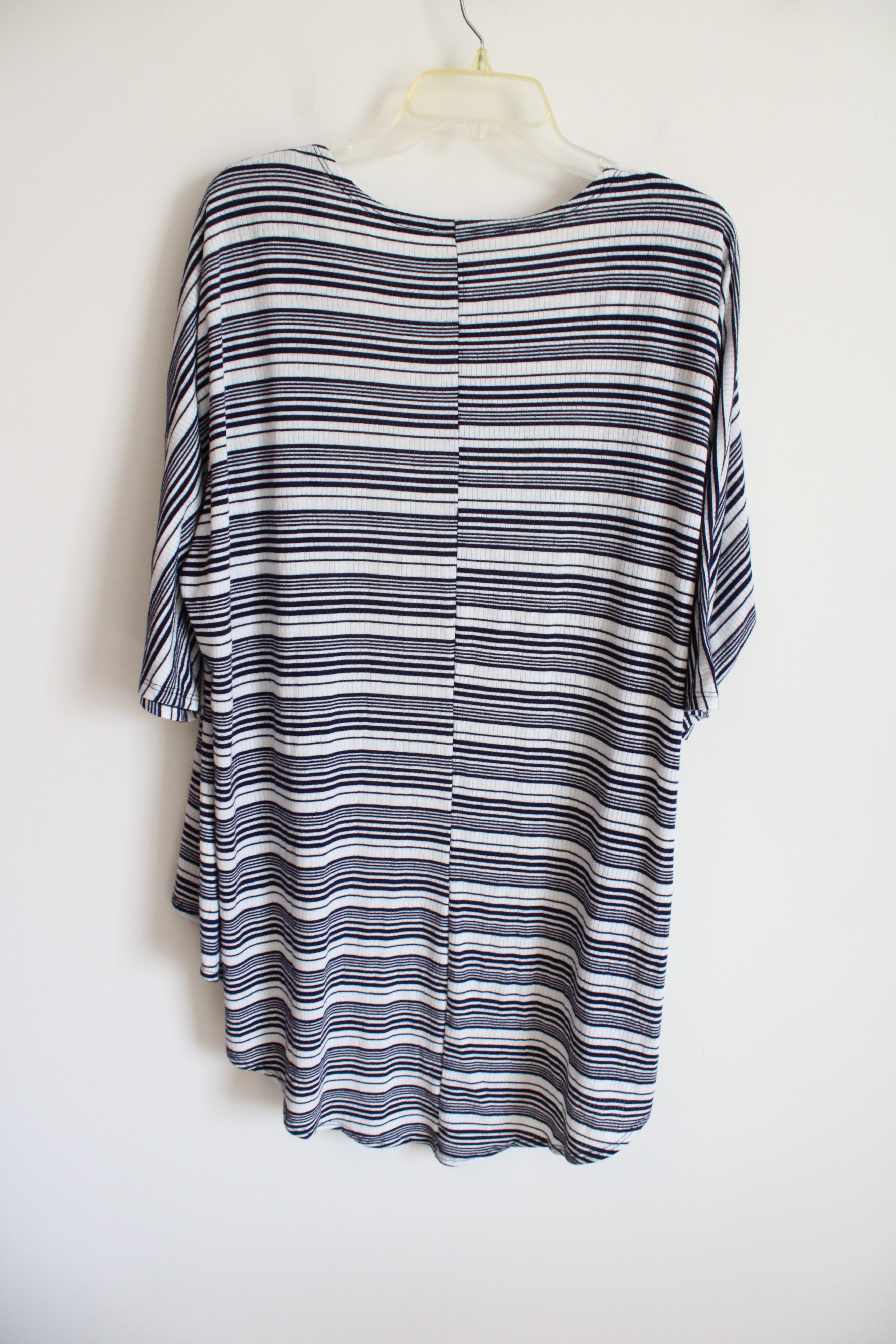 LuLaRoe Navy & White Striped Cardigan | S