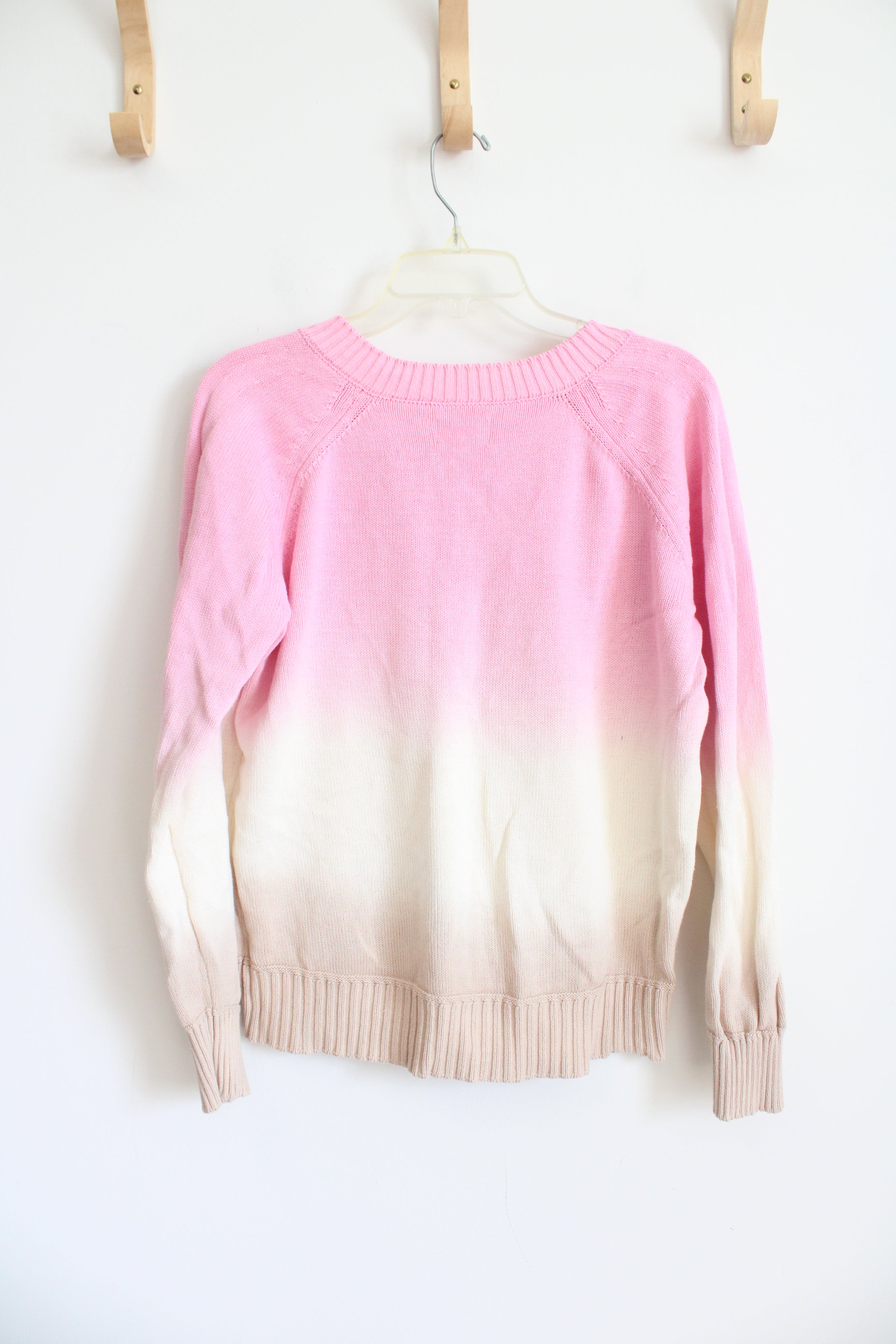 Lou & Grey Pink & Cream Ombre Sweater | M