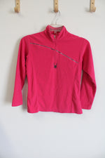 Spyder Lightweight Quarter Zip Pink Jacket | Youth L (14/16)