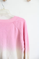 Lou & Grey Pink & Cream Ombre Sweater | M